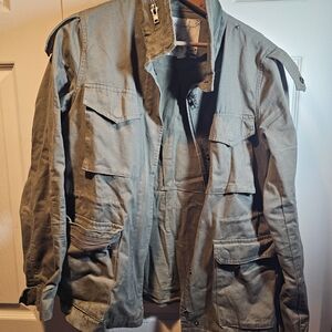 Women's Green Military Style Jacket